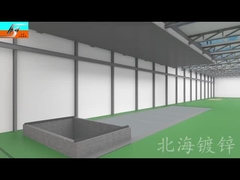 Schlüsselfertiges Projekt der industriellen automatischen Feuerverzinkungsanlage Produktionslinie