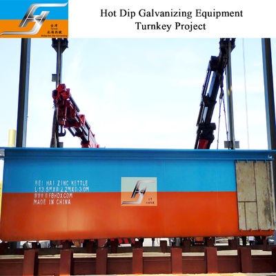 Customized Flange Zinc Kettle Steel XG08 Substrate 50mm/60mm Thickness for Industrial