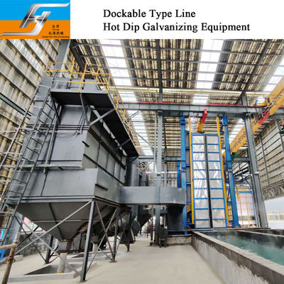 Dockable Type Production Line Manufacture Hot Dip Galvanizing Equipment Line Turnkey Project Furnace Zinc Kettle