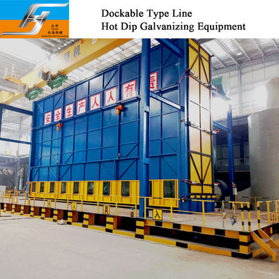 Dockable Type Production Line Manufacture Hot Dip Galvanizing Equipment Line Turnkey Project Furnace Zinc Kettle