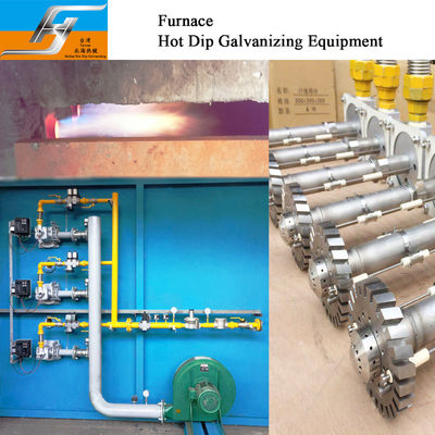 High Velocity Furnace Hot Dip Galvanizing Production Line Equipment Manufacte Burner Zinc Kettle Pot Supplier