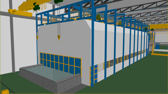 Circle Type Professional Hot Dip Galvanizing Equipment For Galvanizing Steel Parts