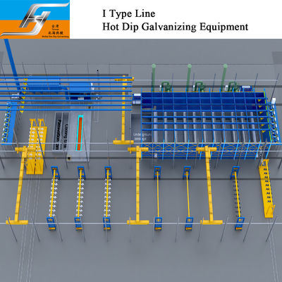 Qualität  I Type Hot Dip Galvanizing Equipment Production Line usine