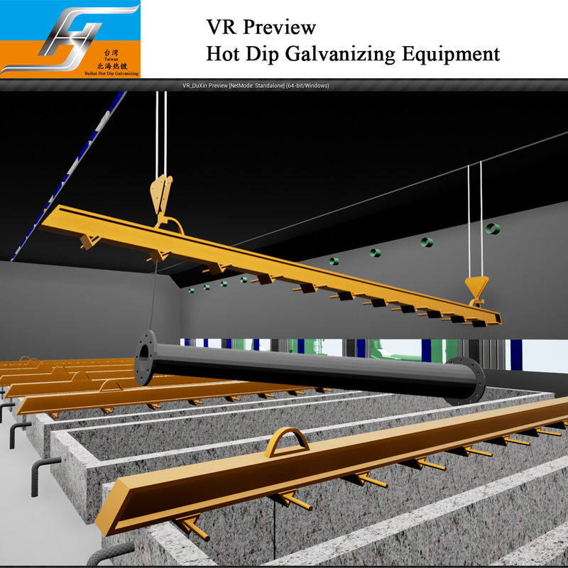VR Preview Hot Dip Galvanizing Production Line with Customized Design for Turnkey Projects