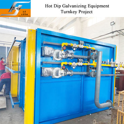 Hot Dip Galvanizing Furnace mit Hochgeschwindigkeits-Impulsbrenner, PLC-gesteuerter Temperaturregelung und mehrstufiger Abwärmerückgewinnung