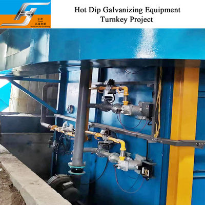 Hot Dip Galvanizing Furnace mit Hochgeschwindigkeits-Puls-Brenner zum Galvanieren von Stahlteilen und kundenspezifischem Wasserkocherdesign